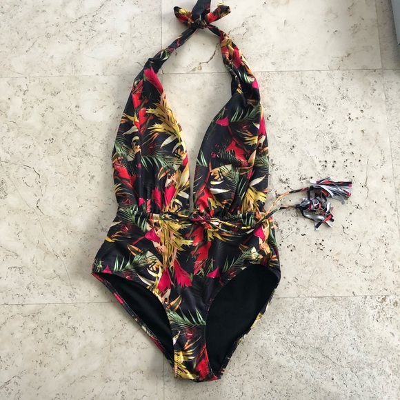 Missguided Other - One piece floral swim
